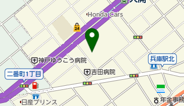トヨタカローラ兵庫本店の地図画像