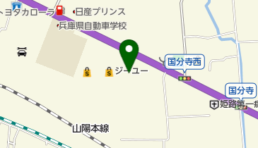 兵庫日産姫路東店の地図画像