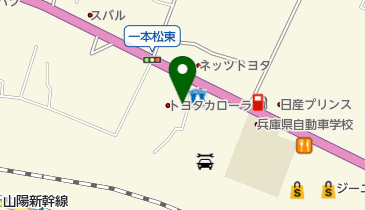 姫路三菱自動車販売姫路店の地図画像