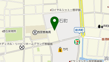 兵庫ダイハツ販売ダイハツショップダイハツ西宮建石の地図画像