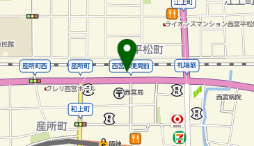 ガリバーLIBERALA西宮の地図画像