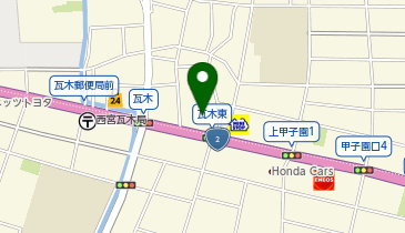 ジャガー西宮の地図画像