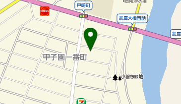兵庫三菱自動車販売西宮店の地図画像