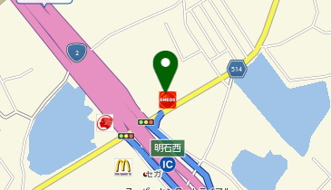 カーコンビニ倶楽部ENEOSウイング第2神明明石西ICTSの地図画像