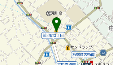 サブウェイビバタウン板宿店の地図画像