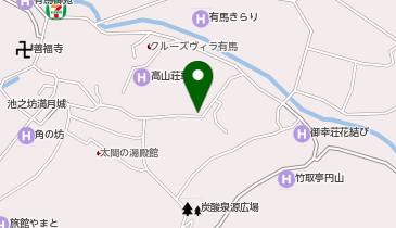 土山人有馬はなれ店の地図画像