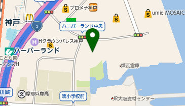 カフェ・ド・クリエ神戸ハーバーランド店の地図画像