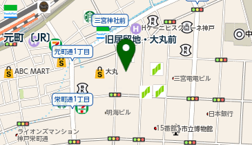 珈琲館神戸旧居留地店の地図画像