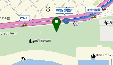 神戸須磨シーワールドの地図画像