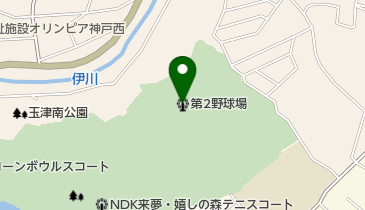 明石公園第2野球場の地図画像