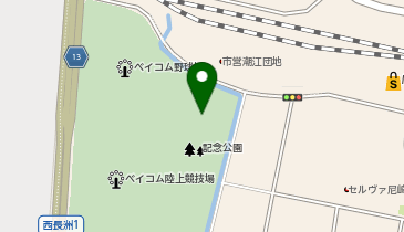 尼崎市記念公園総合体育館の地図画像