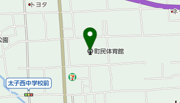創継町民体育館の地図画像