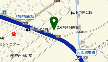 神戸市立須磨体育館の地図画像