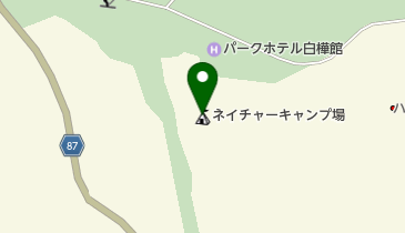 ネイチャーキャンプ場の地図画像