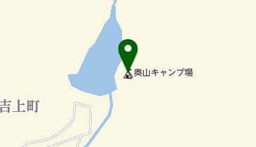 奥山キャンプ場の地図画像