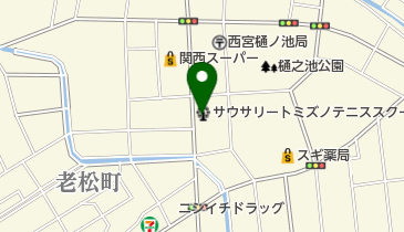 サウサリートミズノテニススクールの地図画像