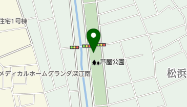 芦屋公園テニスコートの地図画像