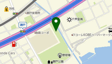 瀬戸公園テニスコートの地図画像