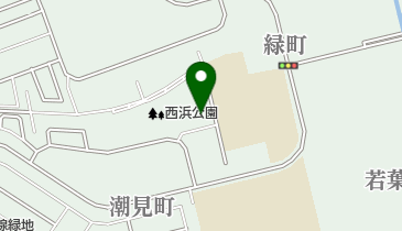 西浜テニスコートの地図画像