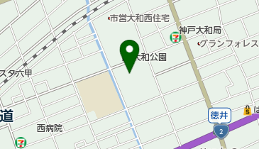 大和公園テニスコートの地図画像