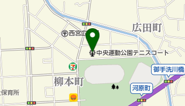 中央運動公園テニスコートの地図画像
