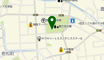 樋之池公園テニスコートの地図画像