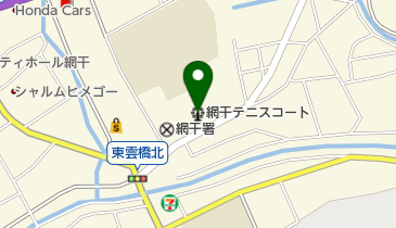 姫路市立網干テニスコートの地図画像