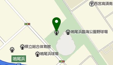 鳴尾浜臨海公園テニスコートの地図画像