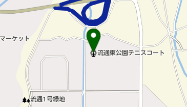 流通東公園テニスコートの地図画像