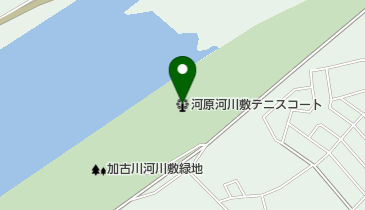 河原河川敷テニスコートの地図画像
