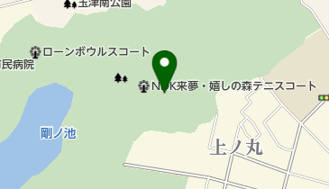 NDK来夢・嬉しの森テニスコートの地図画像