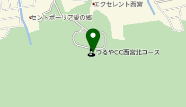 つるやカントリークラブ西宮北コースの地図画像