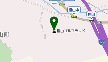 樫山ゴルフランドの地図画像