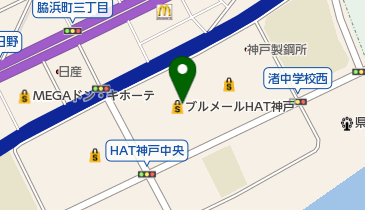 タイトーFステーションHAT神戸店の地図画像