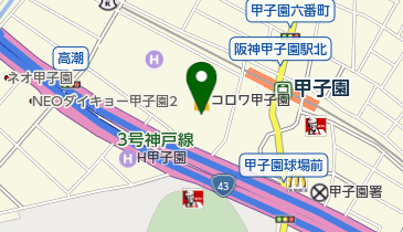 GiGOコロワ甲子園の地図画像