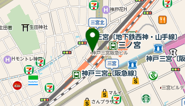 namco三宮OS店の地図画像