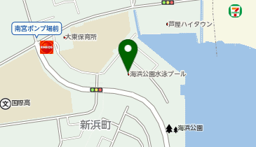 芦屋海浜公園プールの地図画像