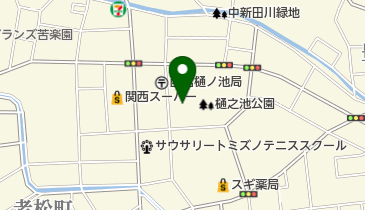 樋之池公園プールの地図画像