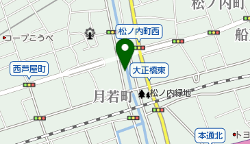 芦屋川畔の地図画像