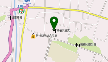 曽根天満宮秋季例大祭の地図画像