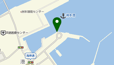 洲本港の地図画像
