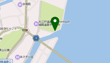 円山川河口ホテルブルーきのさき付近の地図画像