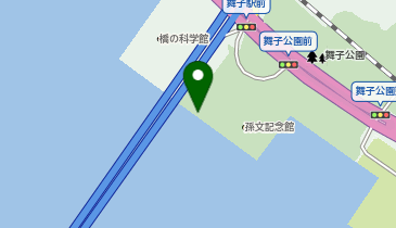 明石海峡大橋下の地図画像