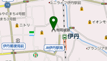 有岡城跡の地図画像