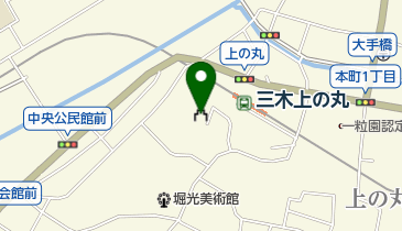 三木城跡上の丸公園の地図画像