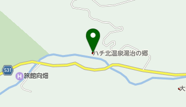 ハチ北温泉湯治の郷の地図画像