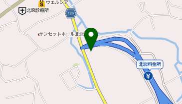 ほくだん夕映えの駅しゃんとこ市場の地図画像