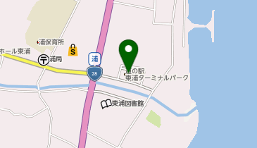 東浦ターミナルパークの地図画像