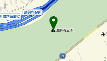 須磨寺公園の地図画像