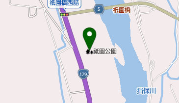 祗園公園の地図画像